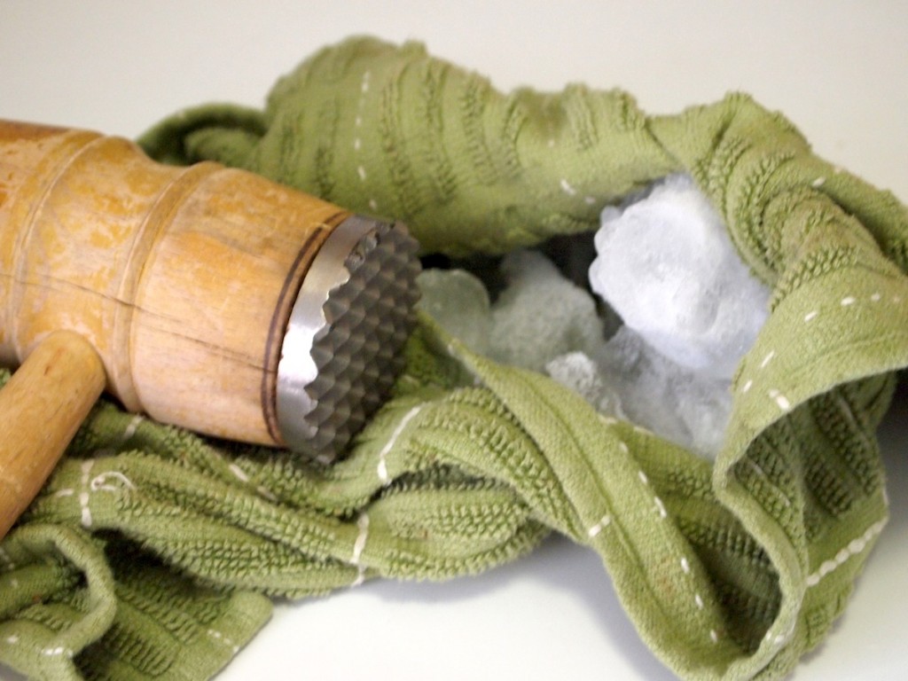 crushing ice