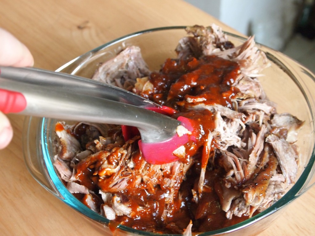 tossing pork