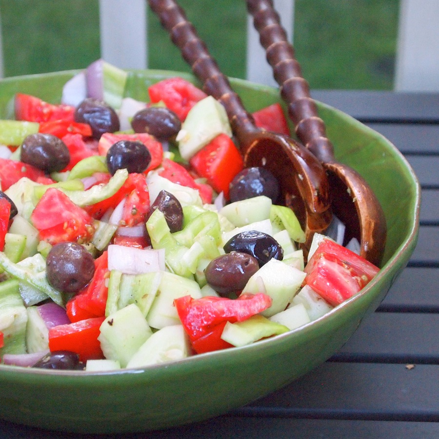 There are Best Greek Salad Recipe cool and flavors dinner w campbells